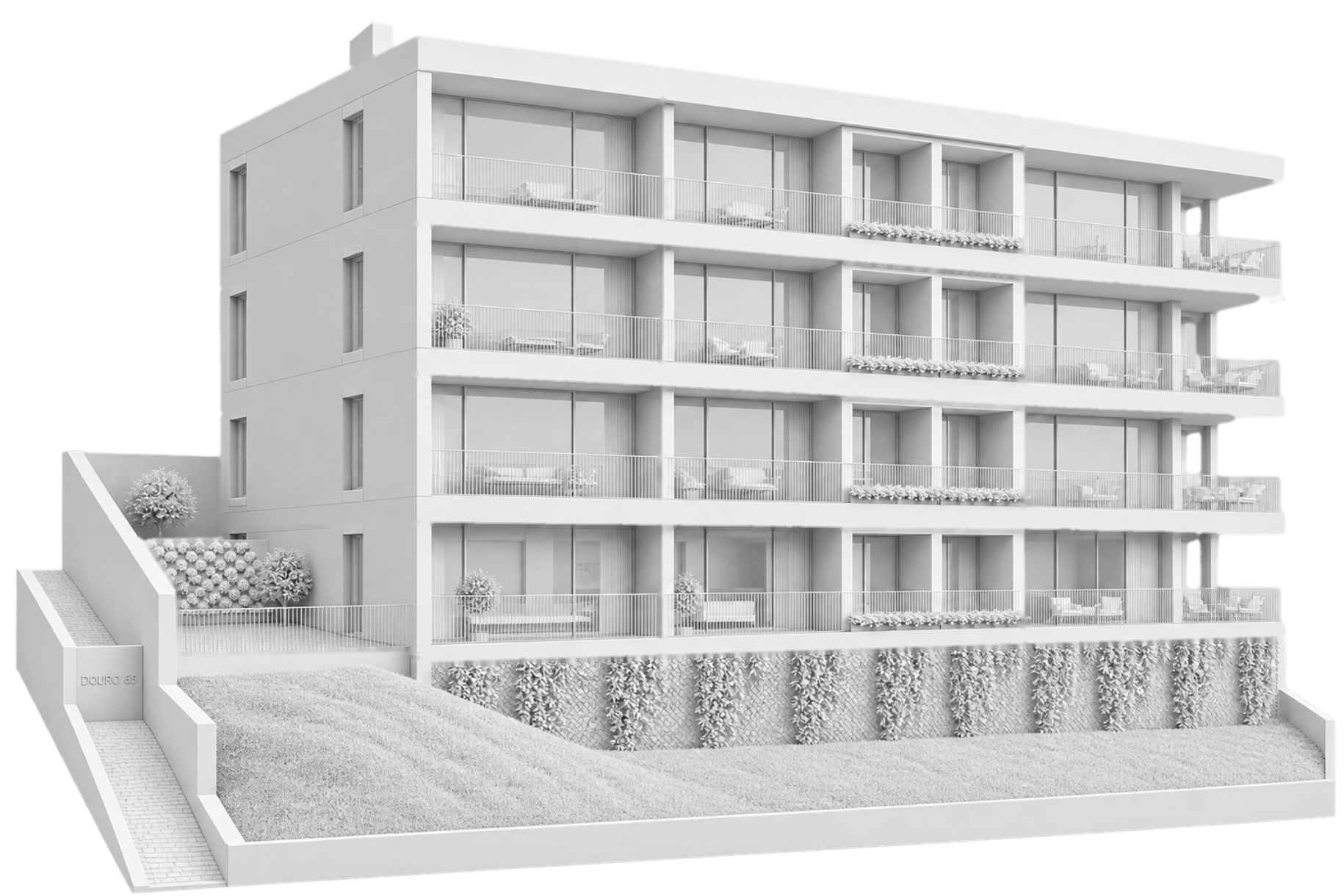 Vista frontal 3D do Douro 65