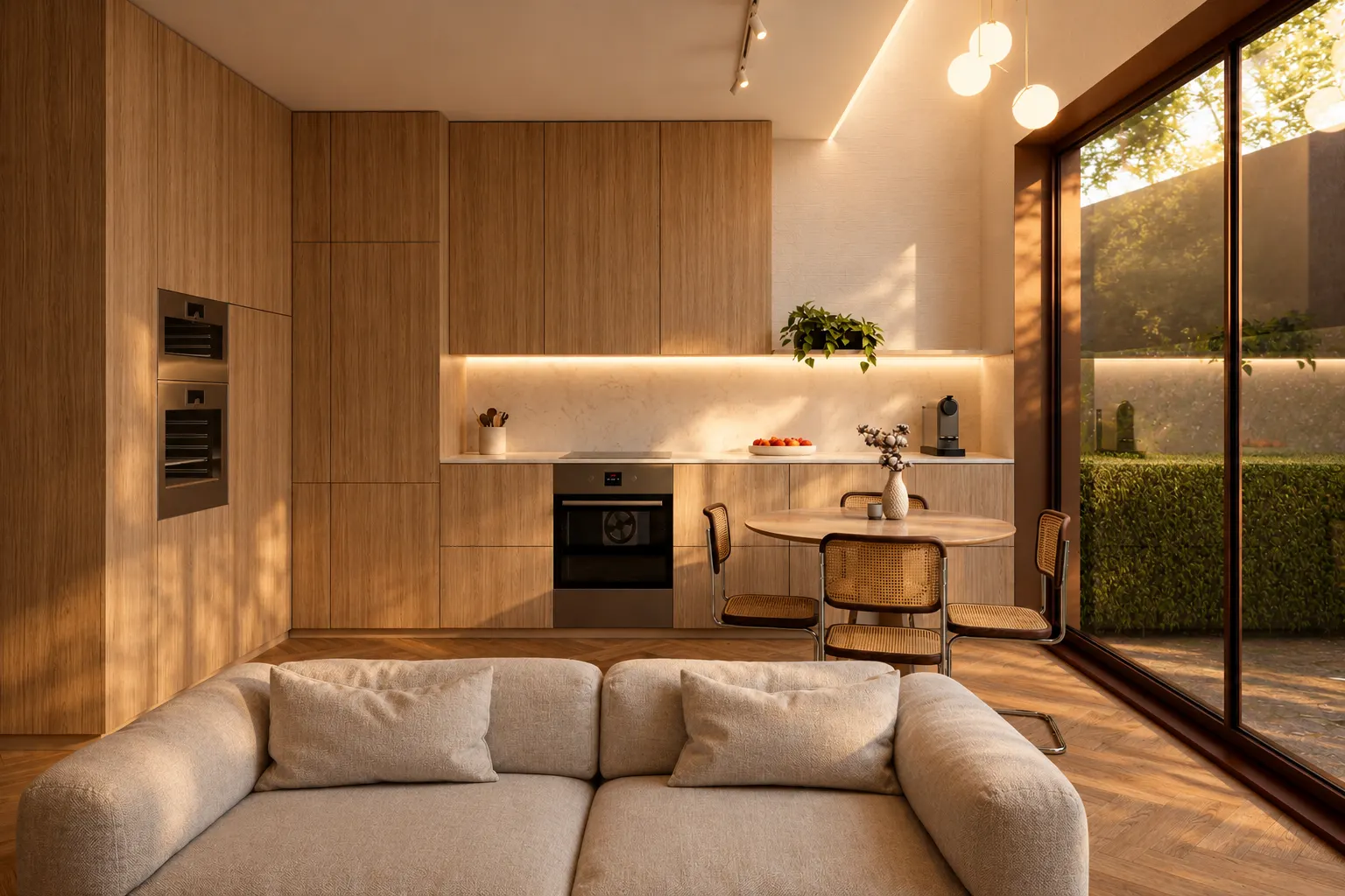Cozinha de um apartamento T1 Duplex
