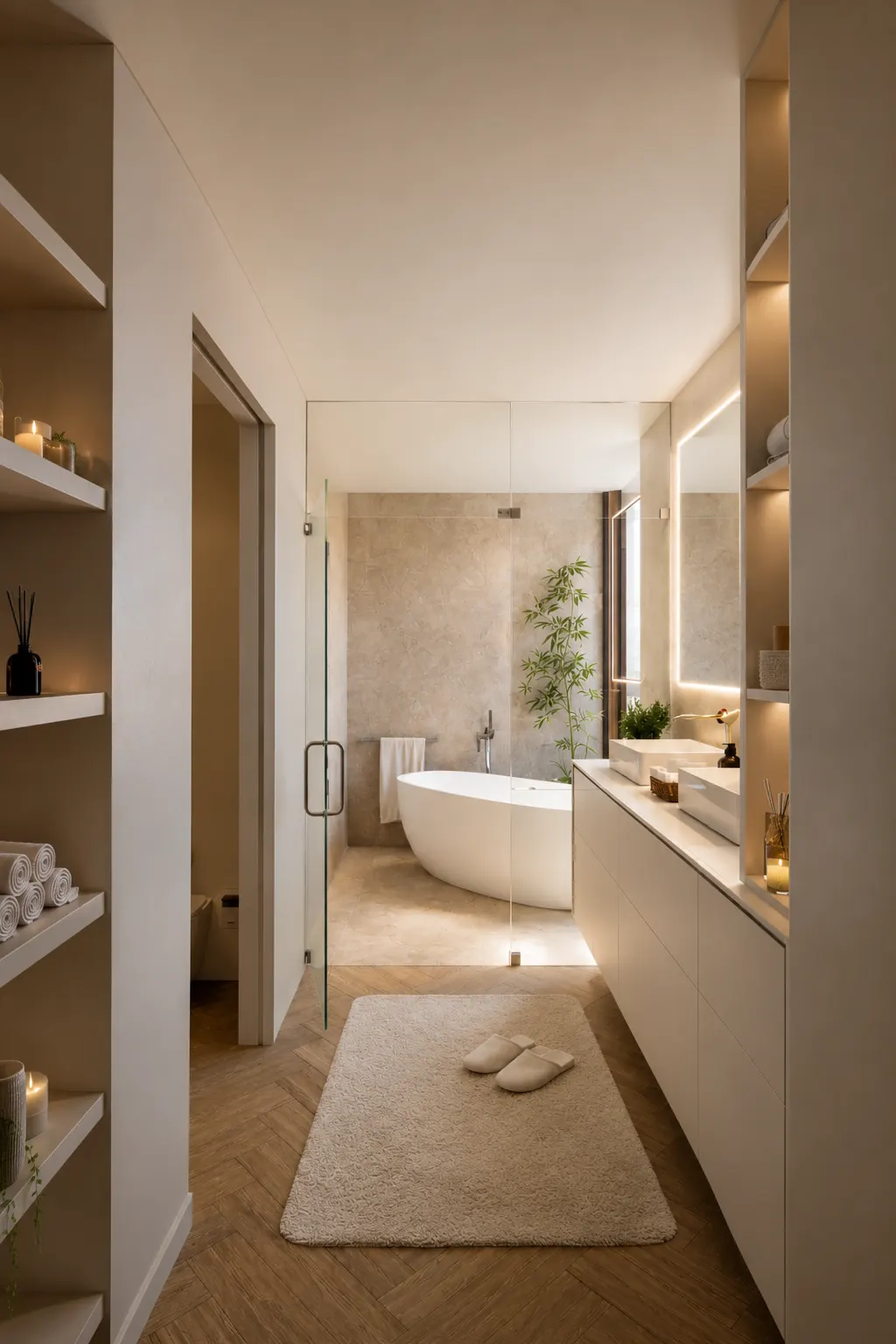 Casa de banho suite de um apartamento T3